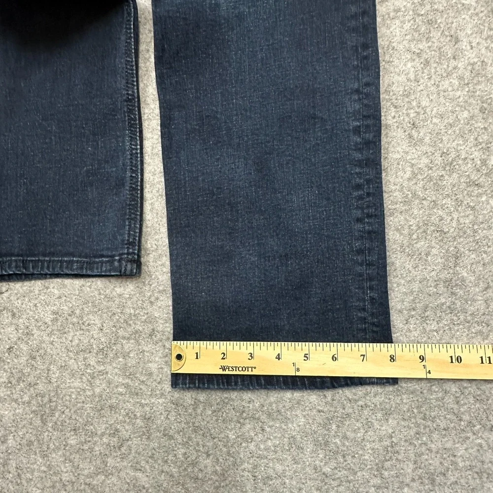 Rock and Republic Jeans Mens 36 Straight Dark‎ Blue Distressed Embroidery EUC